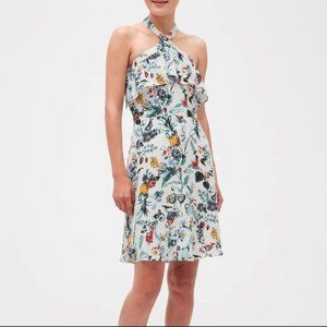 Banana Republic Floral Flounce-top Halter Sundress